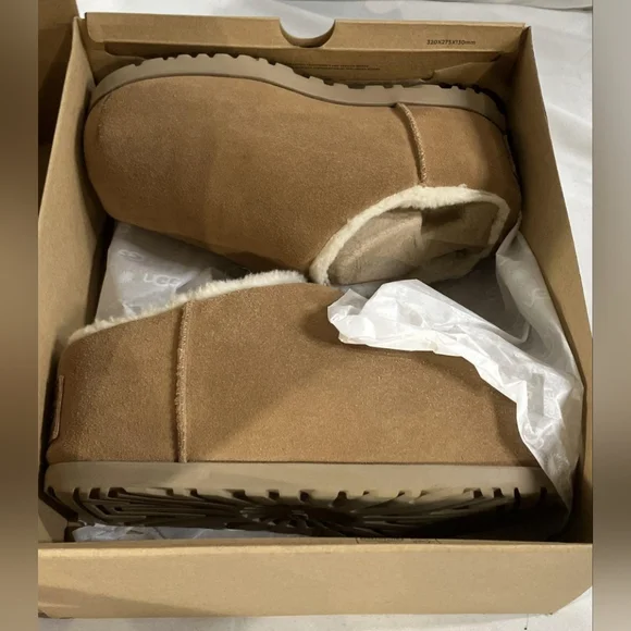 UGG Wmns Pumped Slide 'Chestnut' Slippers Size 9 W/Box MSRP $160 - Picture 11 of 12